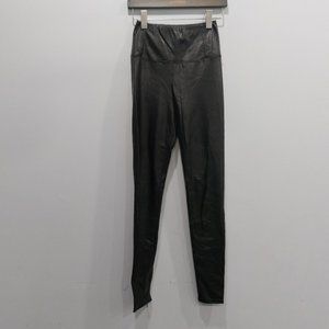 Aritzia Wilfred Free Black Faux Leather Daria Leggings Pants Size Small